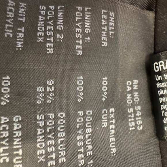 Black leather Marc New York moto jacket EUC.  Soft.  No rips, tears, stains - Picture 4 of 7